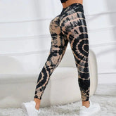 Home Leopard Print Leggings High Waist Seamless Push-Up Tights - Himpall